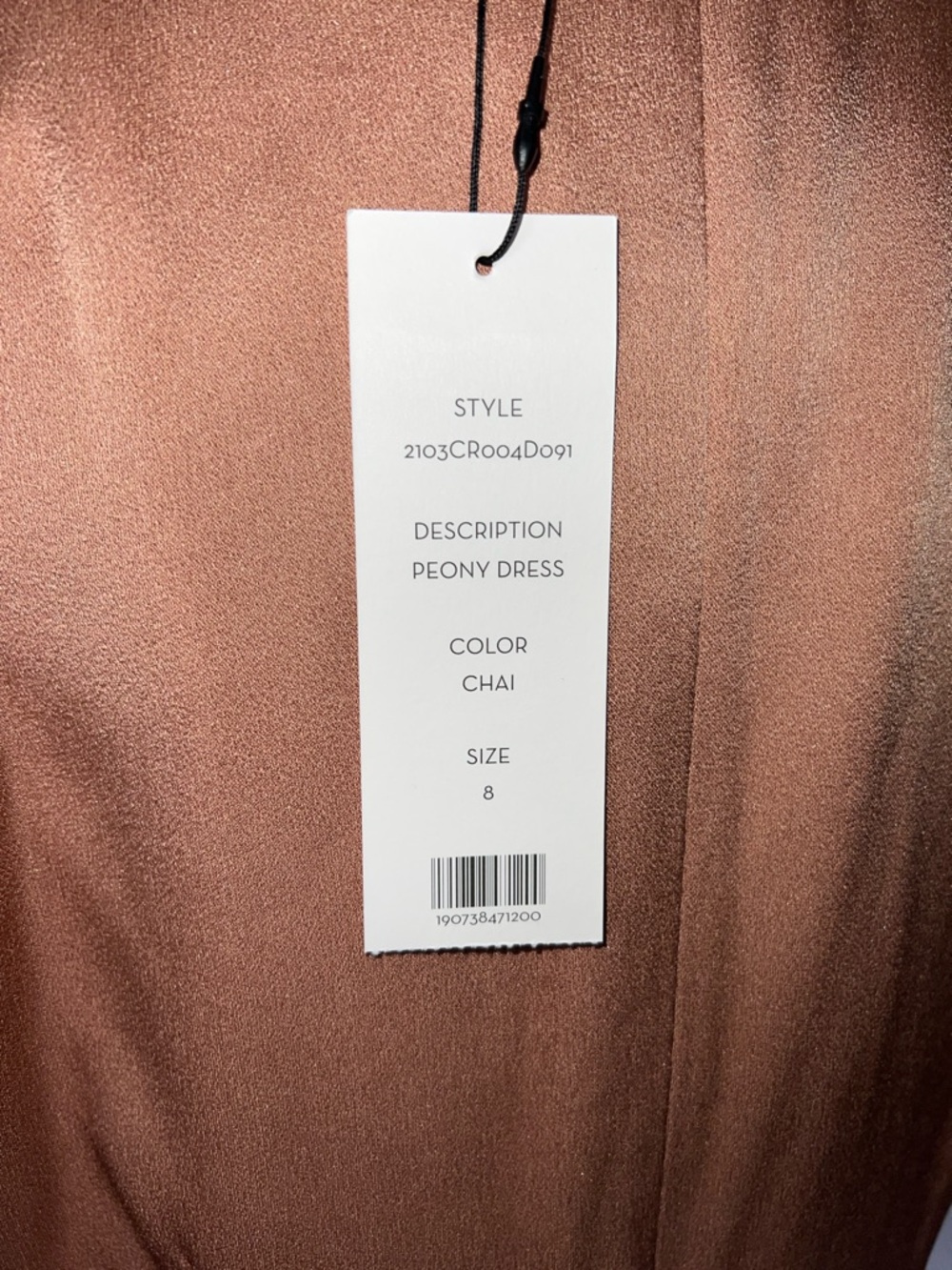🧡NWT VERONICA BEARD PEONY DRESS IN COLOR CHAI SIZE 8 - Picture 17 of 17